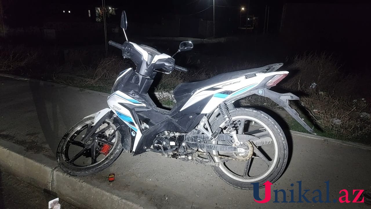 Gəncədə moped qəza törətdi, yaralanan var - FOTOLAR